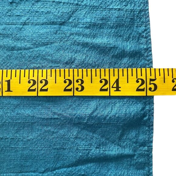 Womens Silk Scarf Ombre Soft Blue to Greens Wrap  88” Long Fringed - Picture 9 of 10